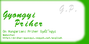 gyongyi priher business card